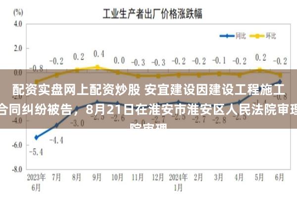 配资实盘网上配资炒股 安宜建设因建设工程施工合同纠纷被告，8月21日在淮安市淮安区人民法院审理