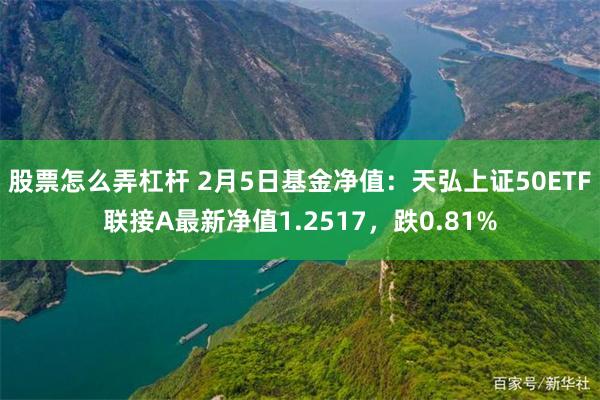 股票怎么弄杠杆 2月5日基金净值：天弘上证50ETF联接A最新净值1.2517，跌0.81%